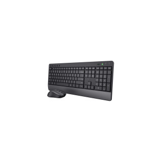 Trust Trezo teclado Ratón incluido RF inalámbrico QZERTY Español Negro