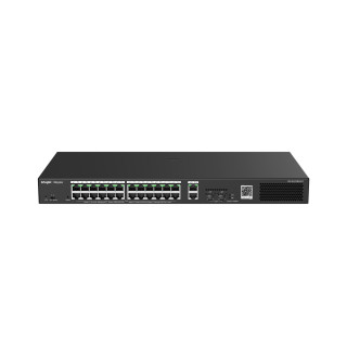 Ruijie Networks RG-ES228GS-P switch Gestionado Gigabit Ethernet (10/100/1000) Energía sobre Ethernet (PoE) Negro