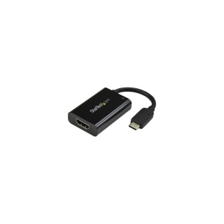 StarTech.com Adaptador USB-C a HDMI 4K con Entrega de Alimentación por USB - 60 Watts - Negro