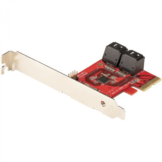 StarTech.com Tarjeta PCIe Controladora SATA de 4 Puertos - Tarjeta de Expansión PCI Express SATA - 6Gbps - Perfil…