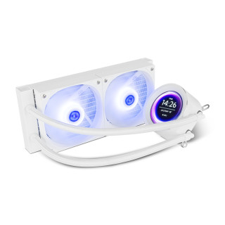 NOX X-240 LCD Procesador Refrigerador de aire 12 cm Blanco 1 pieza(s)