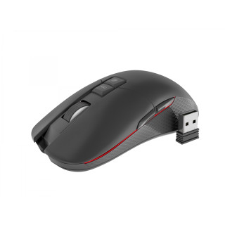 Genesis Zircon 330 raton gaming RF inalambrico optico 3600dpi negro rojo