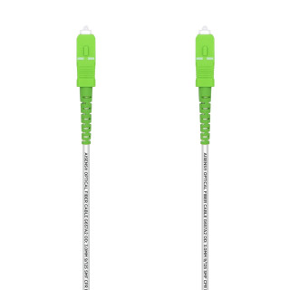 AISENS Cable Fibra Í“ptica Latiguillo G657A2 3.0 9/125 SMF Simplex CPR DCA LSZH, SC/APC-SC/APC, Blanco, 30 m