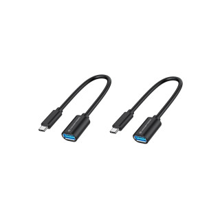 Conceptronic ABBY11B cable USB 0,2 m USB 3.2 Gen 1 (3.1 Gen 1) USB C USB A Negro