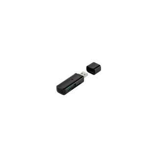VIVANCO 36656 LECTOR DE TARJETAS EXTERNO 4 SLOTS TARJETAS ADMITE TARJETAS ALTA CAPACIDAD USB 2.0 NEGRO