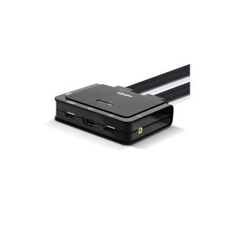 Lindy 42345 interruptor KVM Montaje en rack Negro