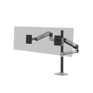 Ergotron LX Series LX Dual Stacking Arm Tall Pole 101,6 cm (40") Abrazadera Aluminio