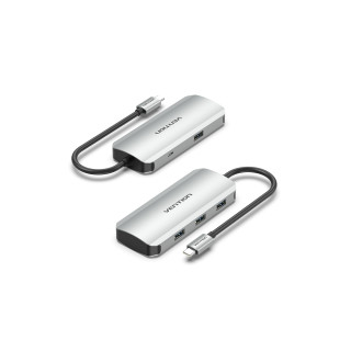 Vention Hub USB Tipo-C TNAHB/ 4xUSB/ 1xMicroUSB PD
