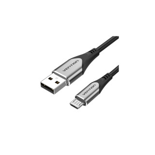 Vention Cable USB 2.0 3A COAHF/ USB Macho - MicroUSB Macho/ 1m/ Gris
