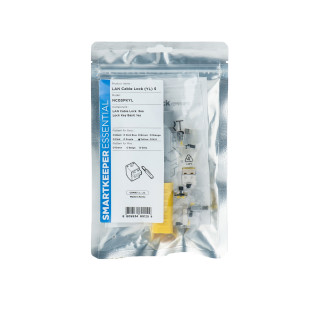Smartkeeper NC03PKYL bloqueador de puerto Bloqueador de puerto + clave RJ-45 Amarillo 1 pieza(s)