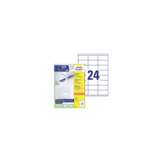 Avery 3422 etiqueta autoadhesiva Rectángulo Permanente Blanco 2400 pieza(s)