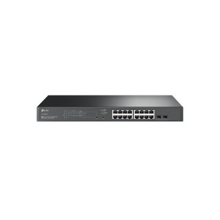 TP-Link TL-SG2218P switch L2/L2+ Gigabit Ethernet (10/100/1000) EnergÍ­a sobre Ethernet (PoE) 1U Negro