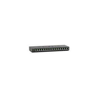 NETGEAR GS316 No administrado L2 Gigabit Ethernet (10/100/1000) Negro