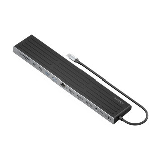 AISENS USB-C Dock 13 en 1, USB-C A 2xHDMI, 1xDisplayPort, 1xRJ45, 3xUSB-A, 2xUSB-C, 1xUSB-C PD, 1xSD, 1xMicro SD,…