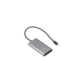 Adaptador de cable i-tec thunderbolt 3 hdmi gris turquesa TB3DUAL4KHDMI