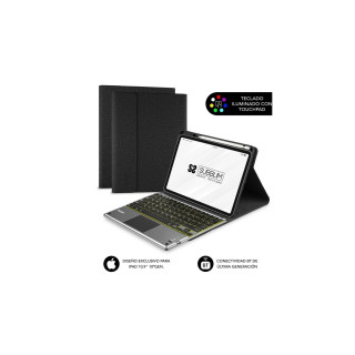 SUBBLIM Funda Tablet KEYTAB ProBT Touchpad Ipad 10,9/11 10a/11a Gen NEGRA