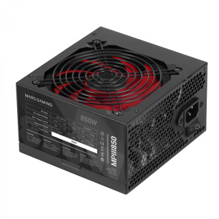 Mars Gaming MPIII850 Fuente Alimentación PC ATX 850W 5 Años GarantÍ­a TecnologÍ­a Silenciosa AI-RPM 85% Eficiencia Negro