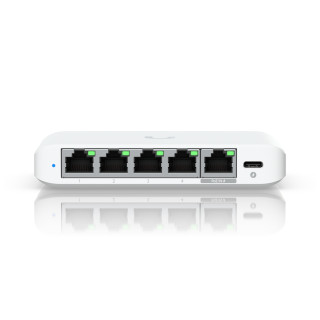 Ubiquiti UniFi Flex Mini 2.5G Gestionado 2.5G Ethernet (100/1000/2500) Energía sobre Ethernet (PoE) Escritorio Blanco