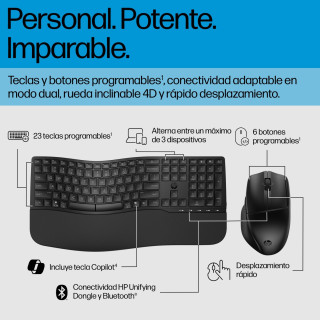 HP Combo de teclado y ratón de modo dual 685 Comfort