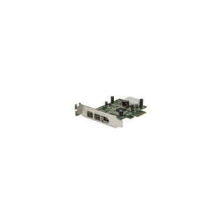 StarTech.com Adaptador Tarjeta FireWire PCI-Express Bajo Perfil de 2 Puertos F/W 800 y 1 Puerto F/W 400