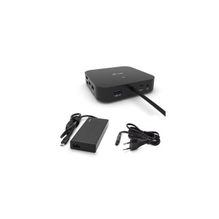 i-tec USB-C Dual Display Docking Station with Power Delivery 65W + Universal Charger 77 W