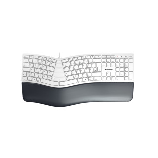 CHERRY KC 4500 ERGO teclado USB QWERTZ Alemán Blanco
