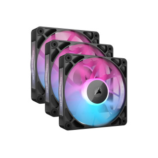 Corsair iCUE LINK RX120 RGB Carcasa del ordenador Ventilador 12 cm Negro 3 pieza(s)