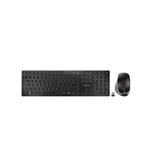 CHERRY DW 9500 SLIM teclado Ratón incluido RF Wireless + Bluetooth QWERTY Inglés Negro, Gris