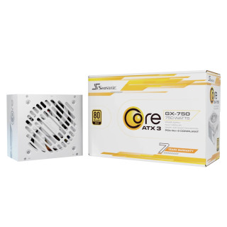 Seasonic CORE GX-750 unidad de fuente de alimentación 750 W 20+4 pin ATX ATX Blanco