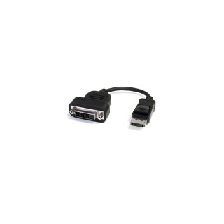StarTech.com Adaptador Conversor de VÍ­deo DisplayPort DP a DVI Macho a Hembra - 1920x1200 - Activo Negro