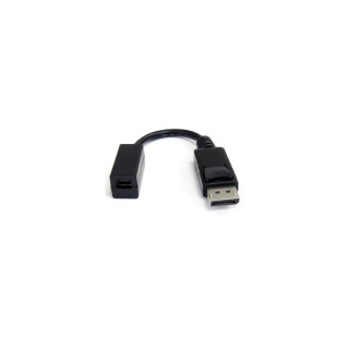 StarTech.com Cable de 15cm Adaptador DisplayPort Macho a Mini DisplayPort Hembra - DP a Mini DP - Negro