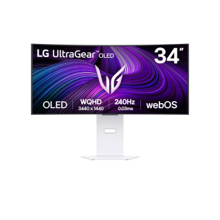 LG 34GX90SA-W pantalla para PC 86,4 cm (34") 3440 x 1440 Pixeles Wide Quad HD OLED Blanco