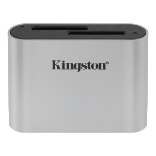 Kingston Technology Workflow SD Reader lector de tarjeta USB 3.2 Gen 1 (3.1 Gen 1) Negro, Plata