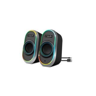 Spirit of Gamer FANATIC 500 DARK Negro Inalámbrico y alámbrico 3 W