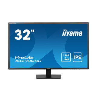 iiyama ProLite X3270QSU-B1 pantalla para PC 81,3 cm (32") 2560 x 1440 Pixeles Wide Quad HD LED Negro