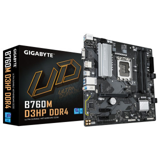 GIGABYTE B760M D3HP DDR4 - Compatible con CPUs Intel Core de 14ª generación, VRM Digital 4+1+1 fases, hasta 5333MHz…