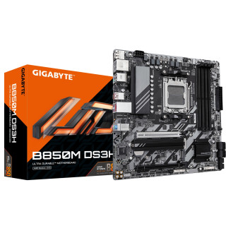 GIGABYTE B850M DS3H Placa Base - Procesadores AMD Ryzen Serie 9000, 16+2+2 fases VRM digitales, hasta 8200MHz DDR5…