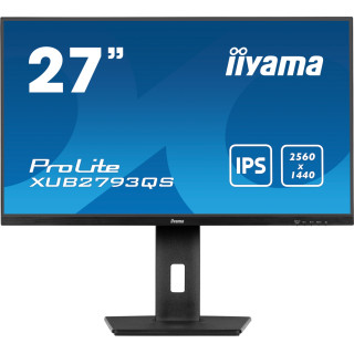 iiyama ProLite XUB2793QS-B7 pantalla para PC 68,6 cm (27") 2560 x 1440 Pixeles Quad HD LED Negro
