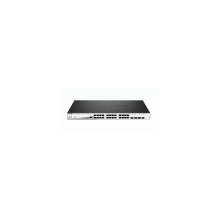 D-Link DGS-1210-28MP/E switch Gestionado L2 Gigabit Ethernet (10/100/1000) EnergÍ­a sobre Ethernet (PoE) 1U Negro, Gris