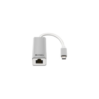 ADAPTADOR CONVERSOR USB C M A ETHERNET GIGABIT 10/100/1000 H 0.20MT NANOCABLE BLANCO 10.03.0402