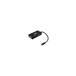 ADAPTADOR NANOCABLE USB TIPO-C MACHO A VGA DVI HDMI 4K HEMBRA 10CM NEGRO 10.16.4301-BK