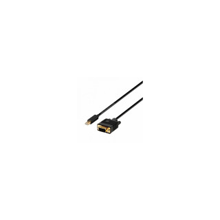 ADAPTADOR AISENS MINI DISPLAYPORT MACHO A VGA MACHO 2M NEGRO A125-0362