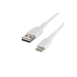 Cable Belkin USB A macho/USB C macho 3 m Blanco