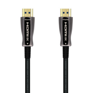 Aisens Cable hdmi tipo-a estandar macho a macho V2.1 AOC ultra alta velocidad 25m negro