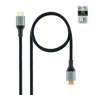 Nanocable Cable HDMI 2.1 Certificado ULTRA HIGH SPEED A/M-A/M, 1 m Negro