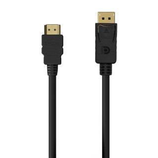 AISENS A125-0551 adaptador de cable de vÍ­deo 1,5 m DisplayPort HDMI tipo A (Estándar) Negro