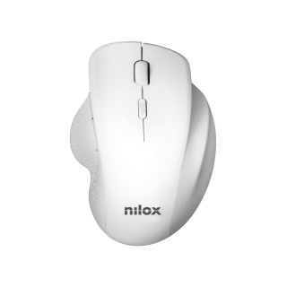 Nilox Ratón Ergonómico Wireless 3200 DPI Blanco