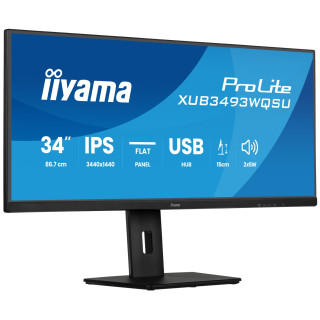 iiyama ProLite XUB3493WQSU-B6 pantalla para PC 86,4 cm (34") 3440 x 1440 Pixeles UltraWide Quad HD LED Negro