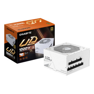 GIGABYTE UD1000GM PG5 V2 ICE Fuente de Alimentación – PCIe Gen 5.1, 80 PLUS Gold, Diseño completamente modular,…