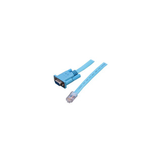 StarTech.com Cable 1,8m para Gestión de Router Consola Cisco RJ45 a Serie DB9 - Rollover - Macho a Hembra azul